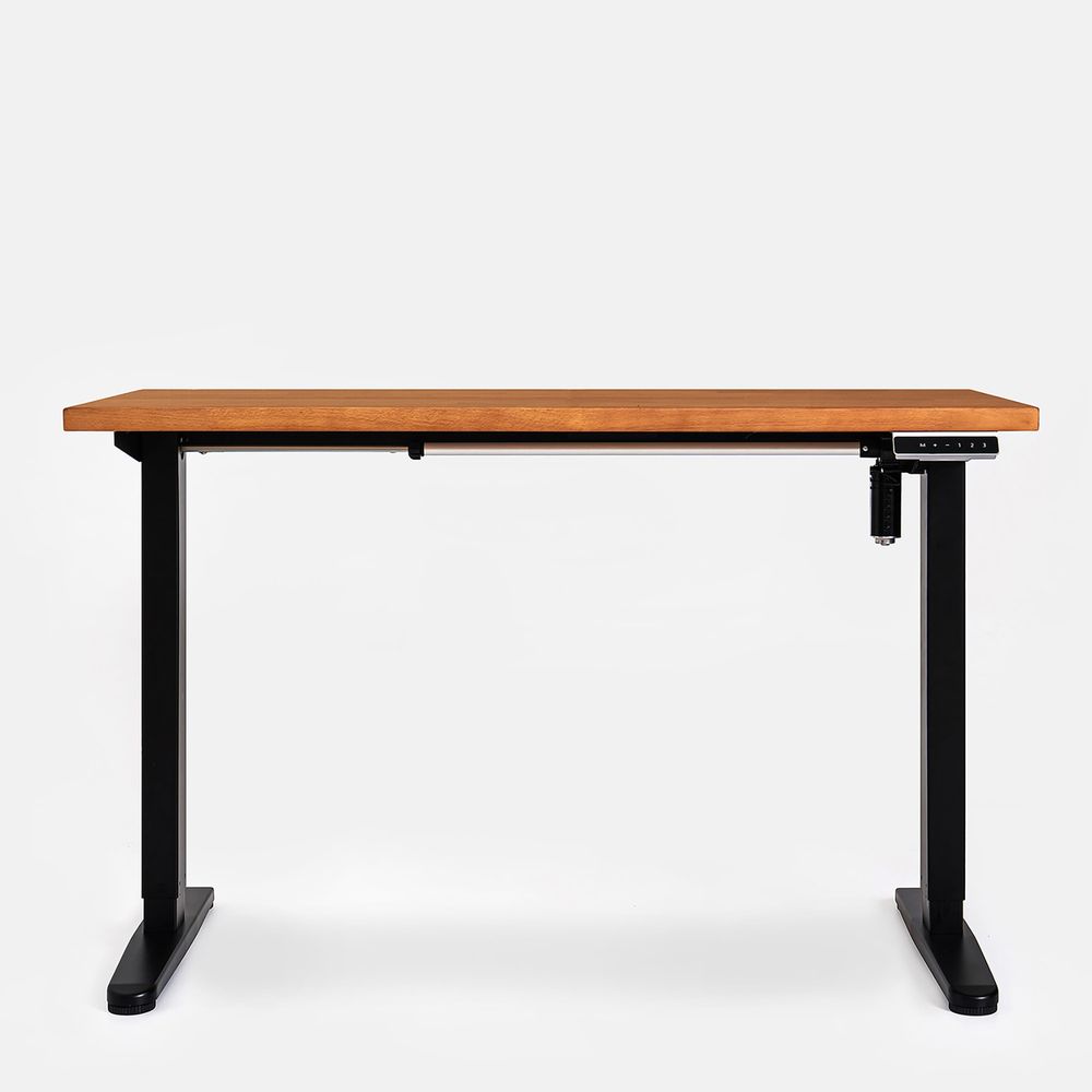 Bàn nâng hạ Taxua Edge - By NiceDesign (Cao Cấp) (Màu Nâu - Khung đen - Mới, Full box, Chính hãng) (NDSD23TAXU04)