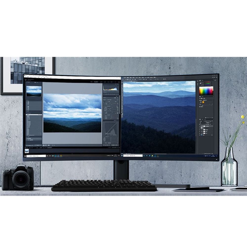 Màn hình Xiaomi Mi Curved Gaming Monitor 34" (Matte Black - Mới, Full box, Nhập khẩu)