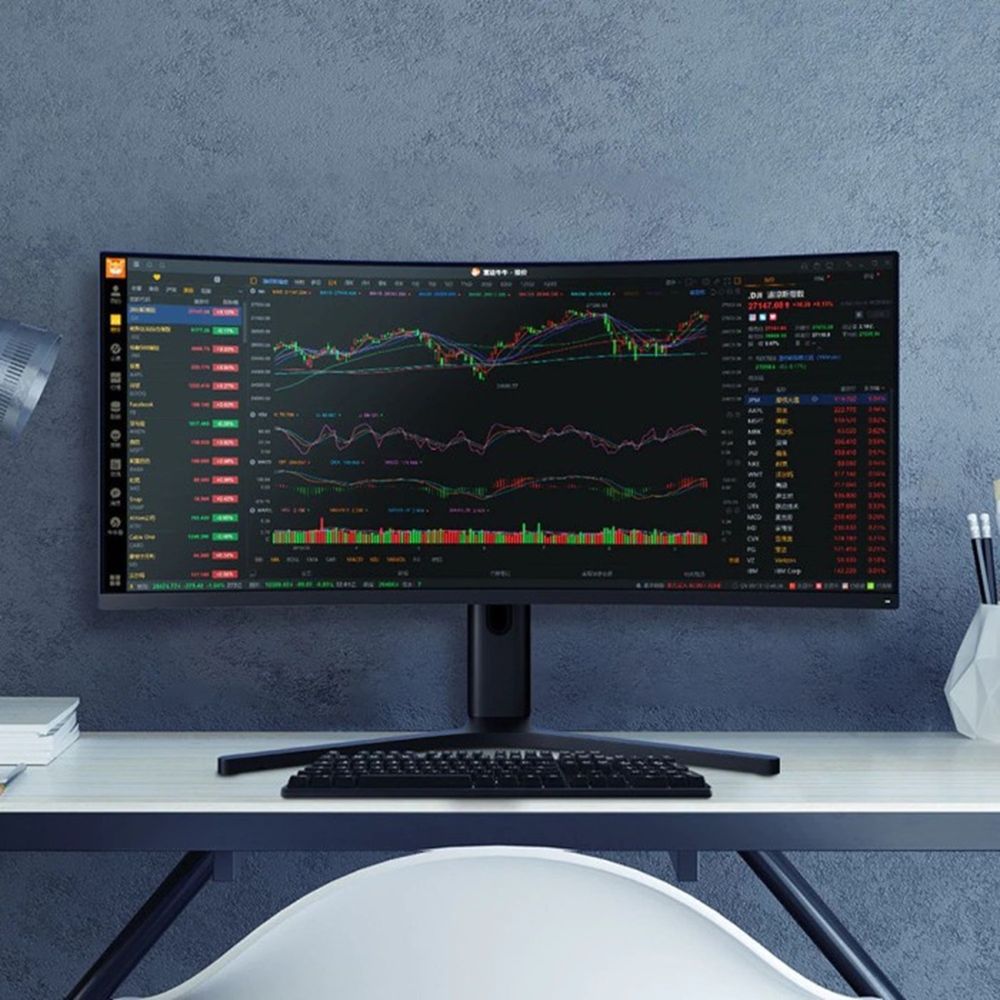 Màn hình Xiaomi Mi Curved Gaming Monitor 34" (Matte Black - Mới, Full box, Nhập khẩu)