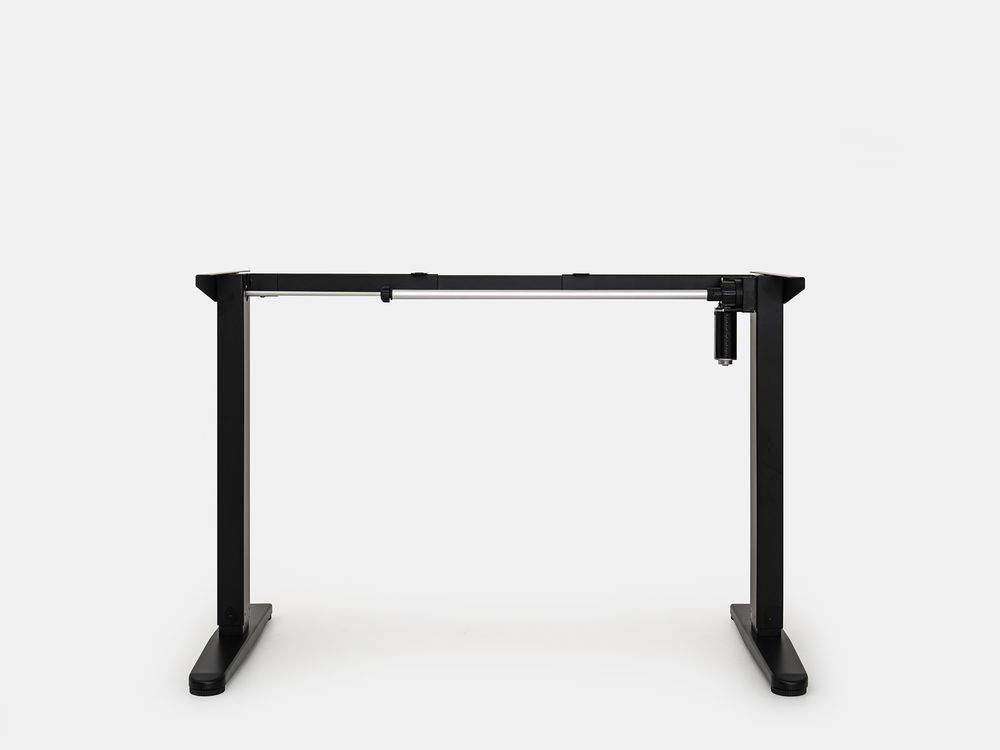 Khung bàn nâng hạ PUSILUNG - By NiceDesign (Cao cấp) (1 Motor - 2 Stage - Matte Black - Mới, Full box, Chính hãng) (NDAF23PUSI01)
