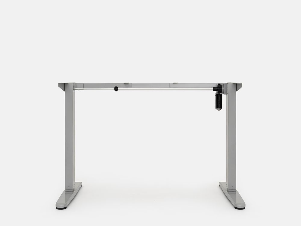 Khung bàn nâng hạ PUSILUNG - By NiceDesign (Cao cấp) (1 Motor - 2 Stage - Silver Grey - Mới, Full box, Chính hãng) (NDAF23PUSI03)