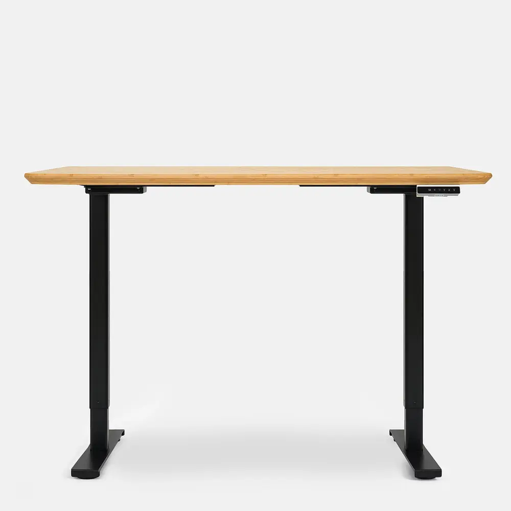 Bàn nâng hạ Bamboo - By NiceDesign (Mặt bàn 140x70x3.2cm - Khung đen - Mới, Full box, Chính hãng) (NDSD24EDBA03)