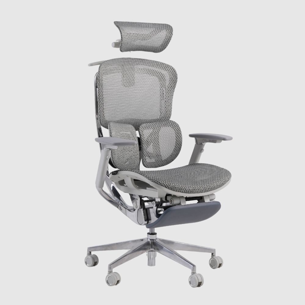 Ghế Công Thái Học Gami Crom Pro (Kèm Kê Chân - Grey - Mới, Full box, Chính hãng)