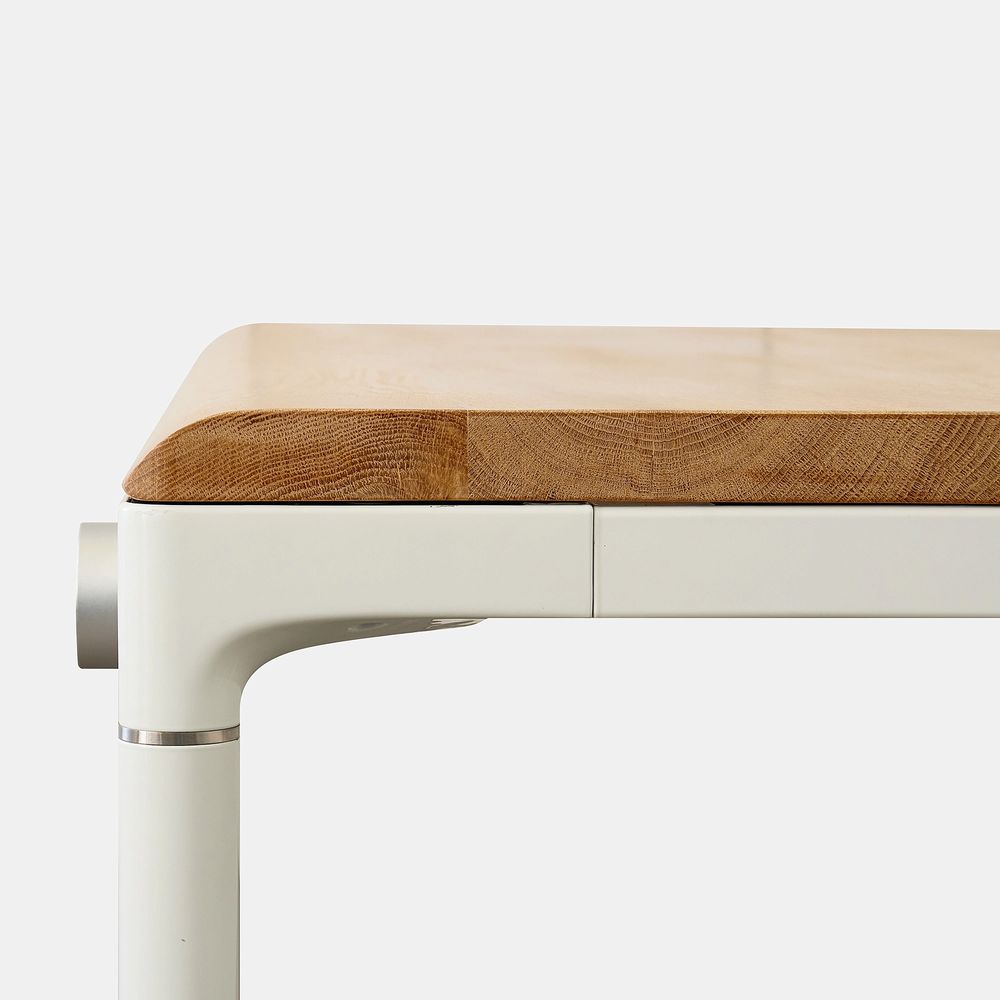 Mặt bàn gỗ tự nhiên Elite - By NiceDesign (1600x800x30mm - White - Oak - Mới, Full box, Chính hãng) (NDTT24ELIT01)