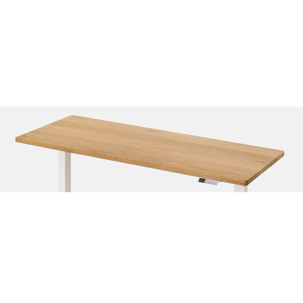Mặt bàn gỗ tự nhiên Noble 2.0 - By NiceDesign (1800x750x30mm - Oak - White - Mới, Full box, Chính hãng) (NDTT24NOBL01)
