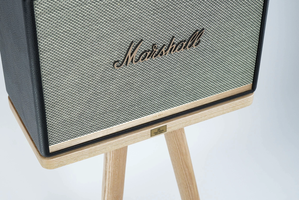 Chân loa Marshall - Gỗ Tần Bì (Size S - Gỗ vàng sáng - Mới, Full box, Chính hãng)