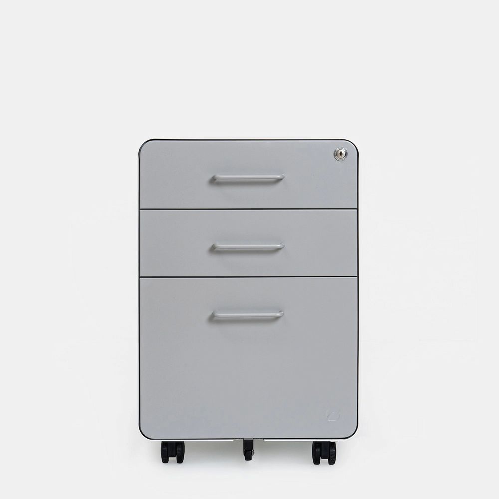 Hộc tủ tài liệu The Leaf - Outlet (3 ngăn - Walnut - Black - Outlet, Chính hãng)