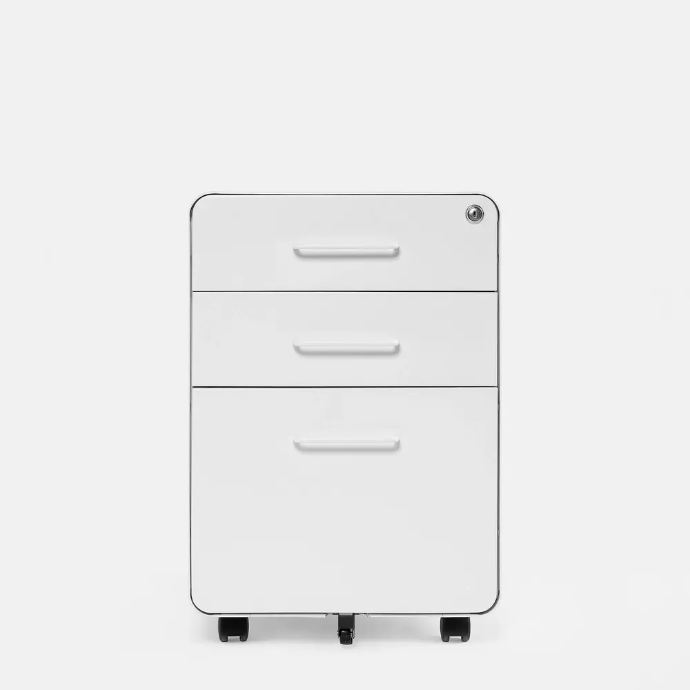 Hộc tủ tài liệu The Leaf - Outlet (3 ngăn - White - Outlet, Chính hãng) (TheleafOL14)