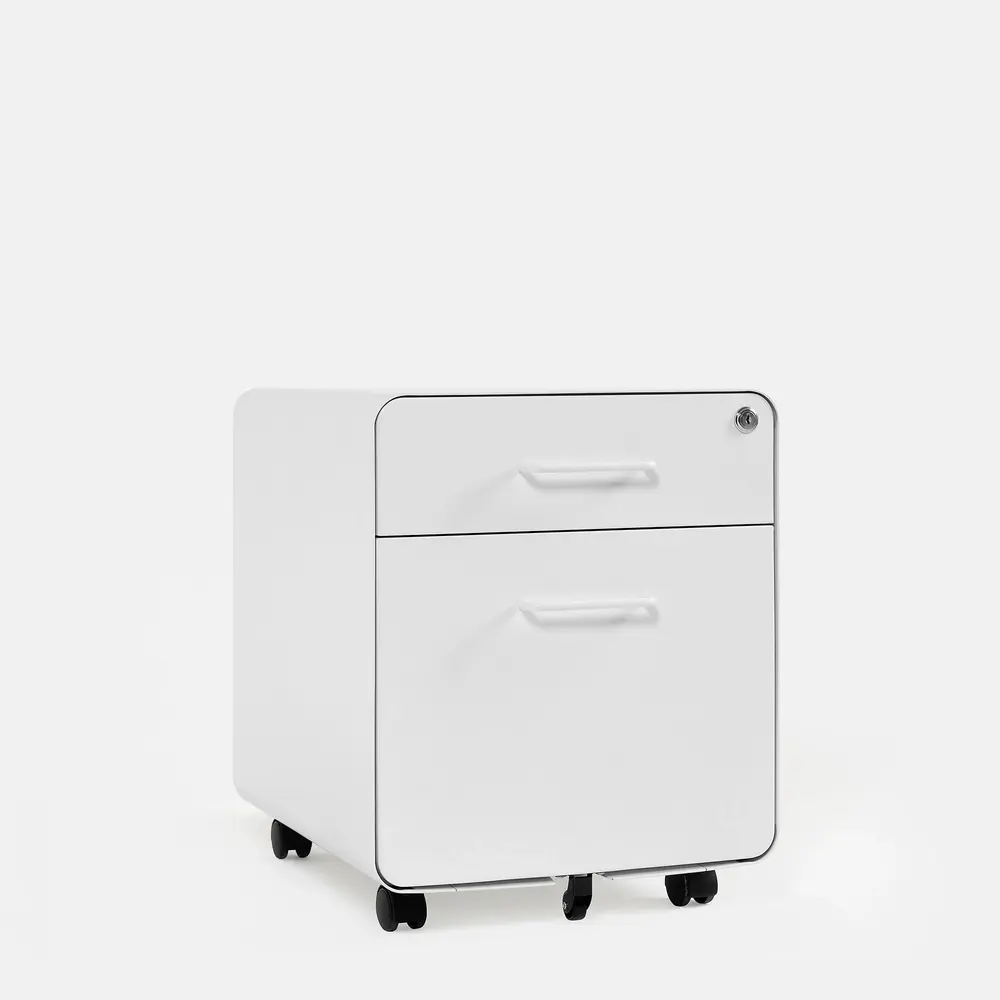Hộc tủ tài liệu The Leaf - Outlet (2 ngăn - White - Outlet, Chính hãng) (TheleafOL15)