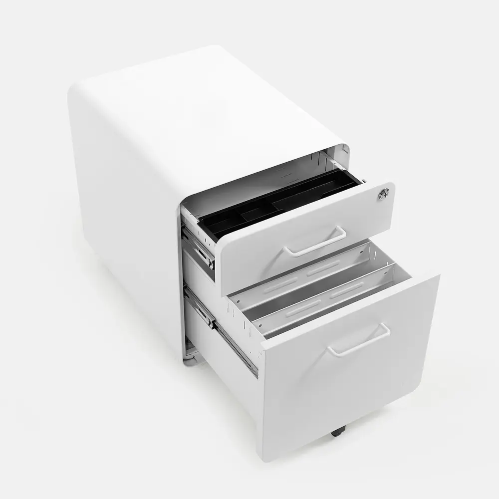 Hộc tủ tài liệu The Leaf - Outlet (2 ngăn - White - Outlet, Chính hãng) (TheleafOL15)