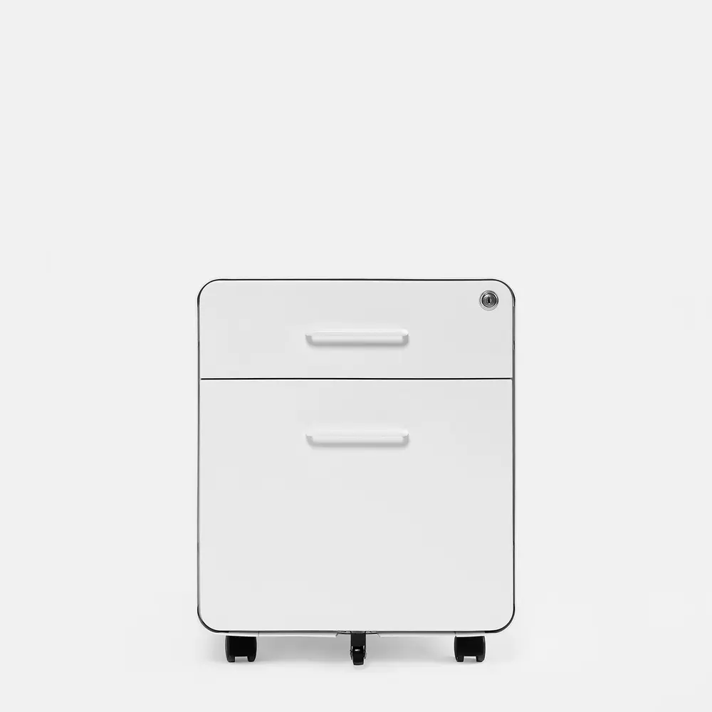 Hộc tủ tài liệu The Leaf - Outlet (2 ngăn - White - Outlet, Chính hãng) (TheleafOL15)