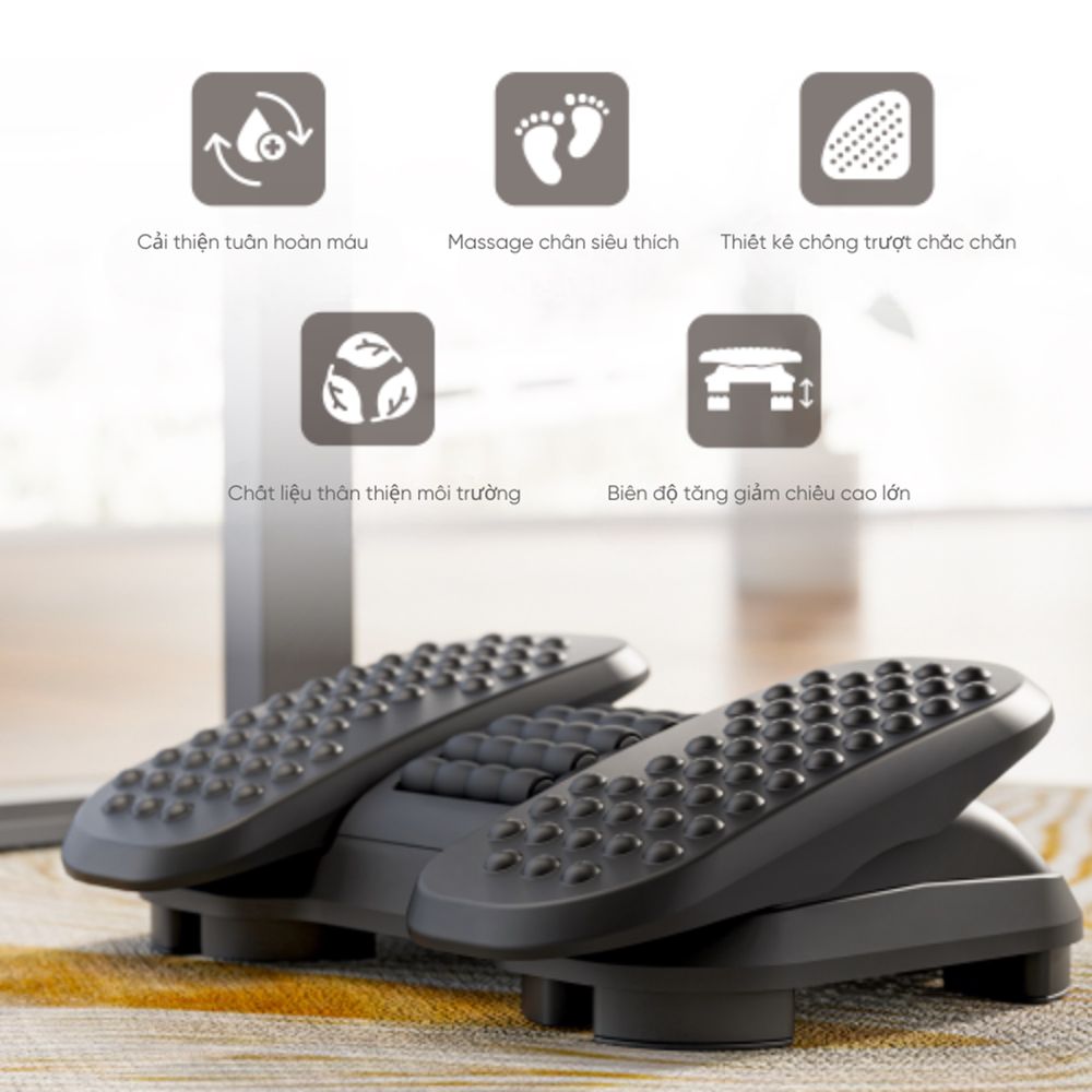 Kê chân công thái học Gami Enjoy (Black - Mới, Full box, Chính hãng)