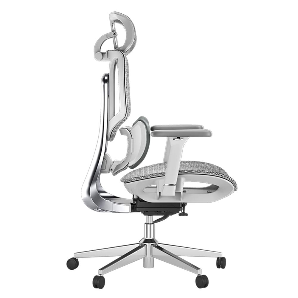 Ghế Công Thái Học Manson Hbada E3 Pro (Có Kê Chân - White - Grey - Mới, Full box, Chính hãng)