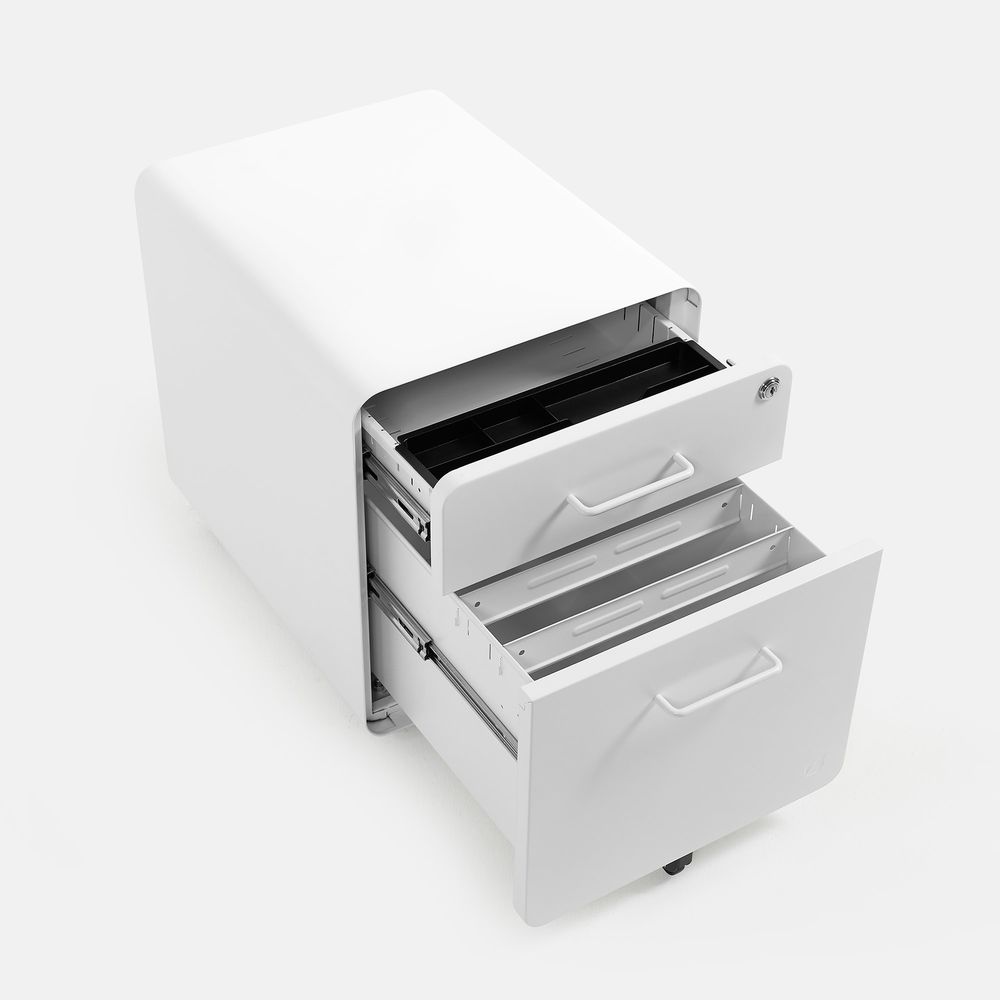 Hộc tủ tài liệu 2 ngăn The Leaf Plus (2 ngăn - White - Mới, Full box, Chính hãng) (NDFC24LEAP12)