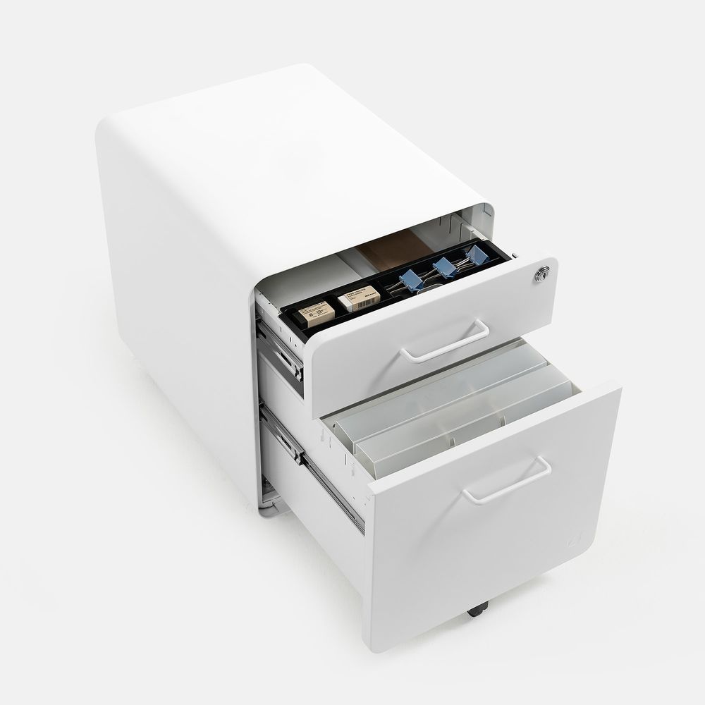 Hộc tủ tài liệu 2 ngăn The Leaf Plus (2 ngăn - White - Mới, Full box, Chính hãng) (NDFC24LEAP12)