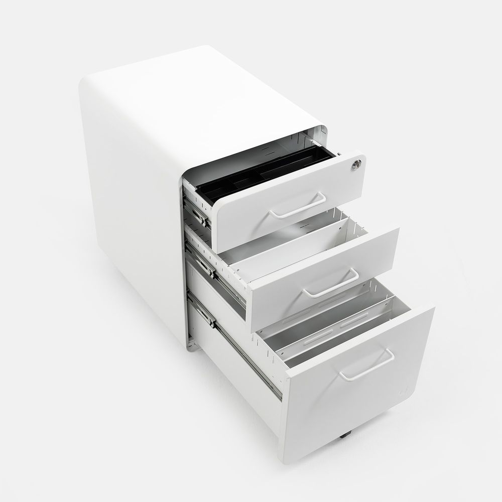 Hộc tủ tài liệu 3 ngăn The Leaf Plus (3 Ngăn - White - Mới, Full box, Chính hãng) (NDFC24LEAP04)
