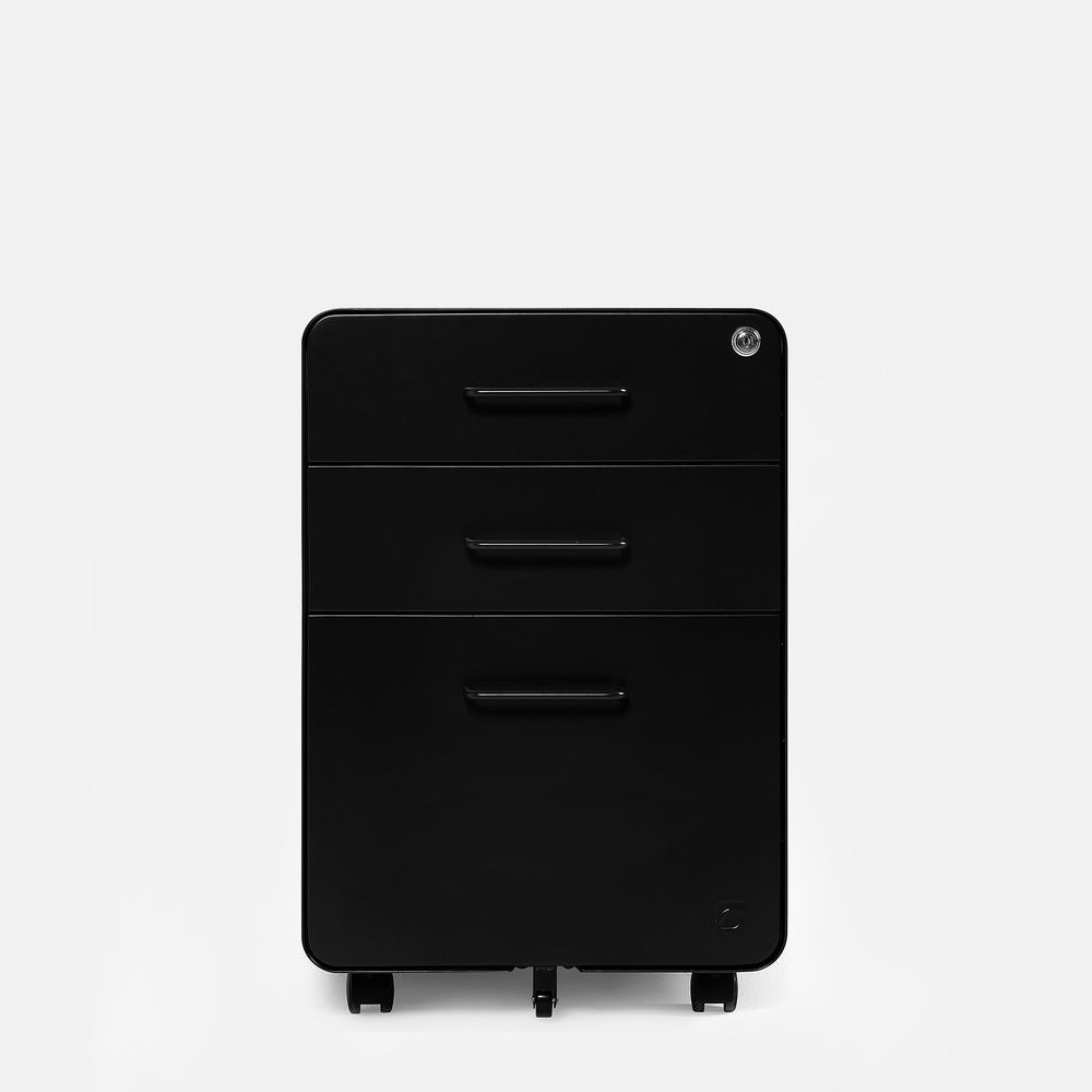 Hộc tủ tài liệu 3 ngăn The Leaf Plus (3 Ngăn - Black - Mới, Full box, Chính hãng) (NDFC24LEAP03)