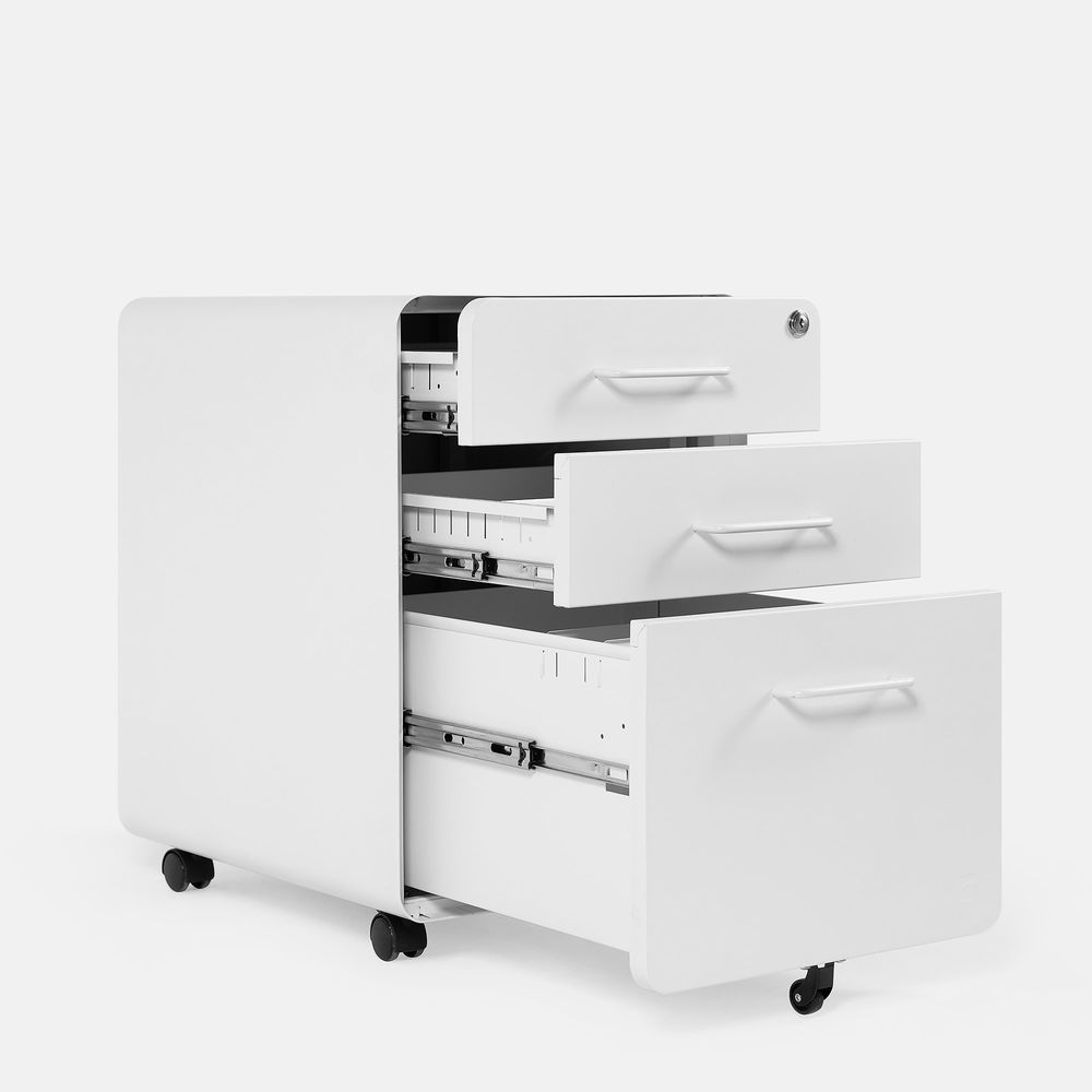 Hộc tủ tài liệu 3 ngăn The Leaf Plus (3 Ngăn - White - Mới, Full box, Chính hãng) (NDFC24LEAP04)