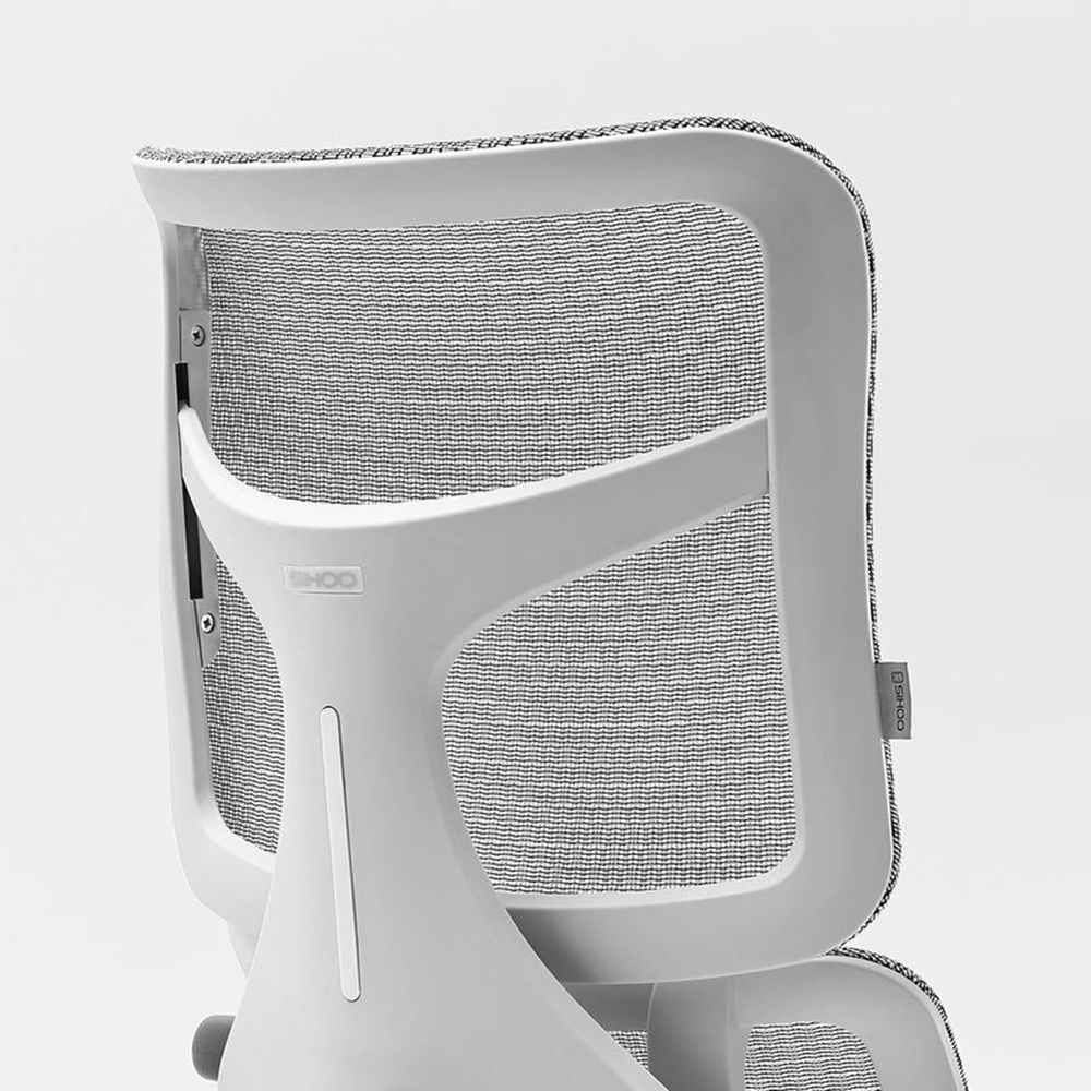 Ghế Công Thái Học Sihoo Doro S100 (Không kê chân - White - Grey - Mới, Full box, Chính hãng)