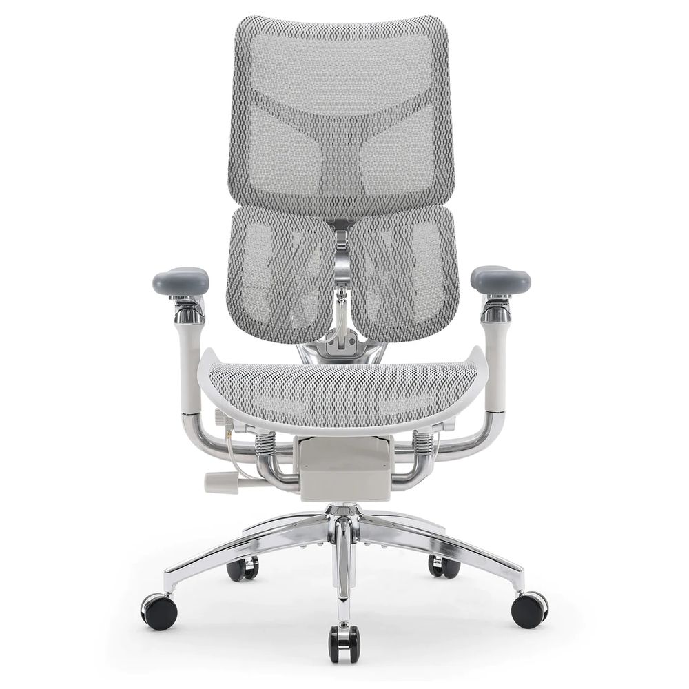 Ghế Công Thái Học Sihoo AU - Doro S300 (White - Grey - Mới, Full box, Chính hãng)