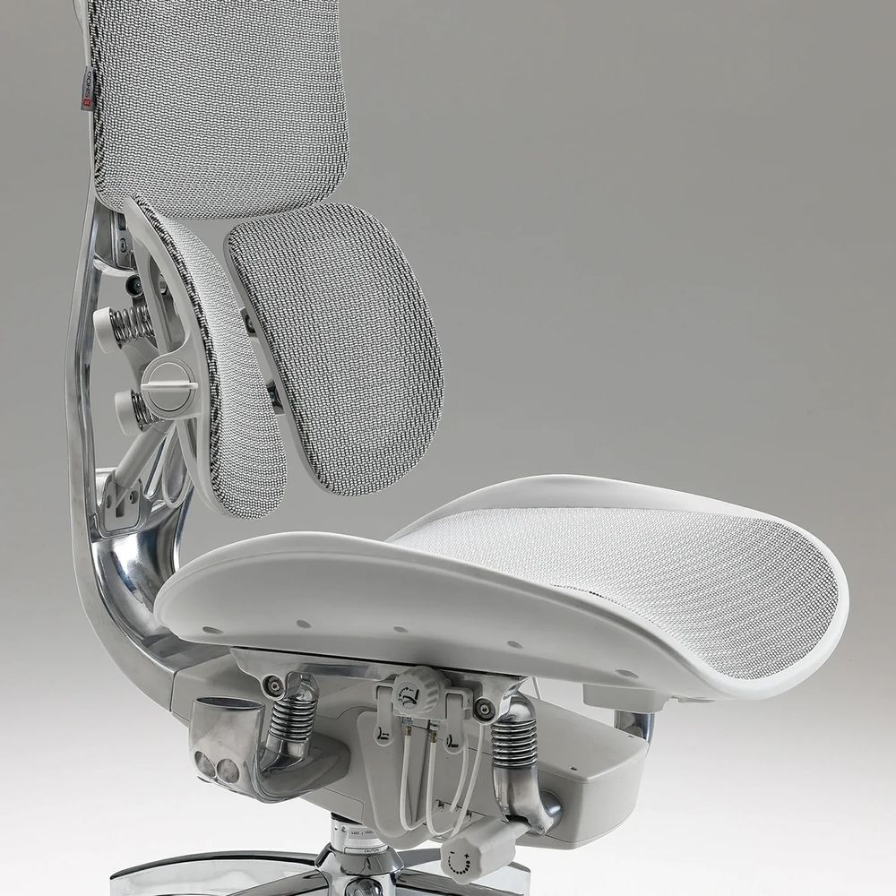 Ghế Công Thái Học Sihoo AU - Doro S300 (White - Grey - Mới, Full box, Chính hãng)