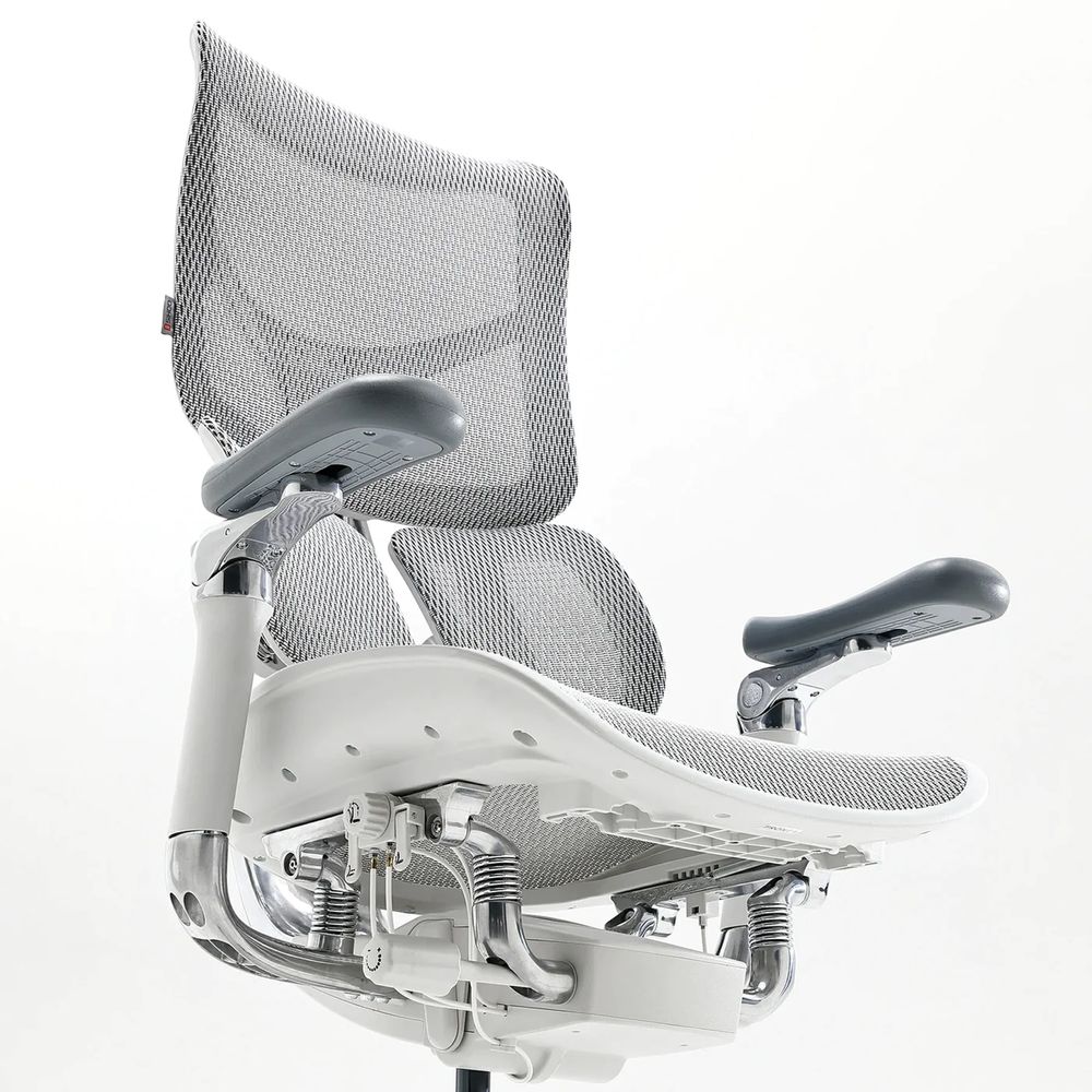 Ghế Công Thái Học Sihoo AU - Doro S300 (White - Grey - Mới, Full box, Chính hãng)