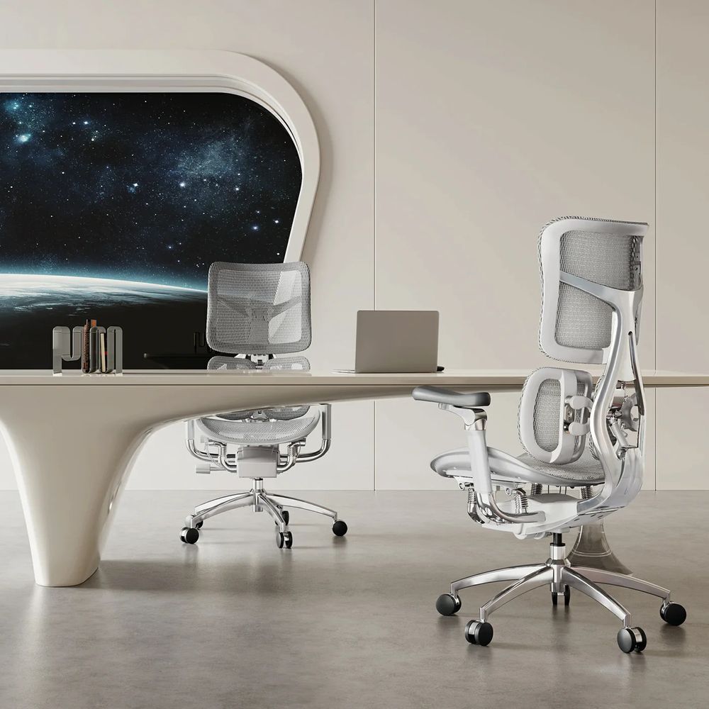 Ghế Công Thái Học Sihoo AU - Doro S300 (White - Grey - Mới, Full box, Chính hãng)
