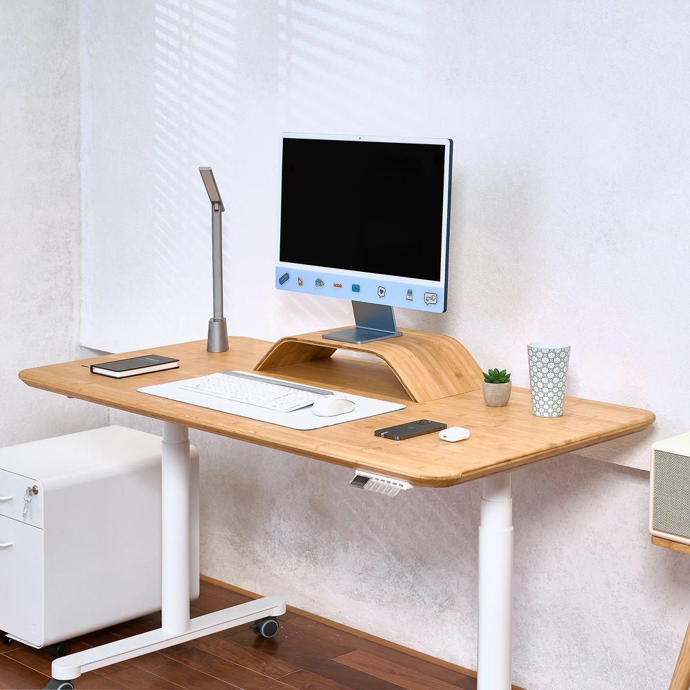 Mặt bàn Bamboo - By NiceDesign (V1: 120x60x3.2cm - Vàng gỗ tự nhiên - Mới, Full box, Chính hãng) (NDTT24BAMB01)