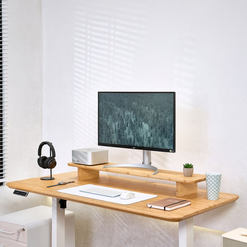 Mặt bàn Bamboo - By NiceDesign (V1: 120x60x3.2cm - Vàng gỗ tự nhiên - Mới, Full box, Chính hãng) (NDTT24BAMB01)