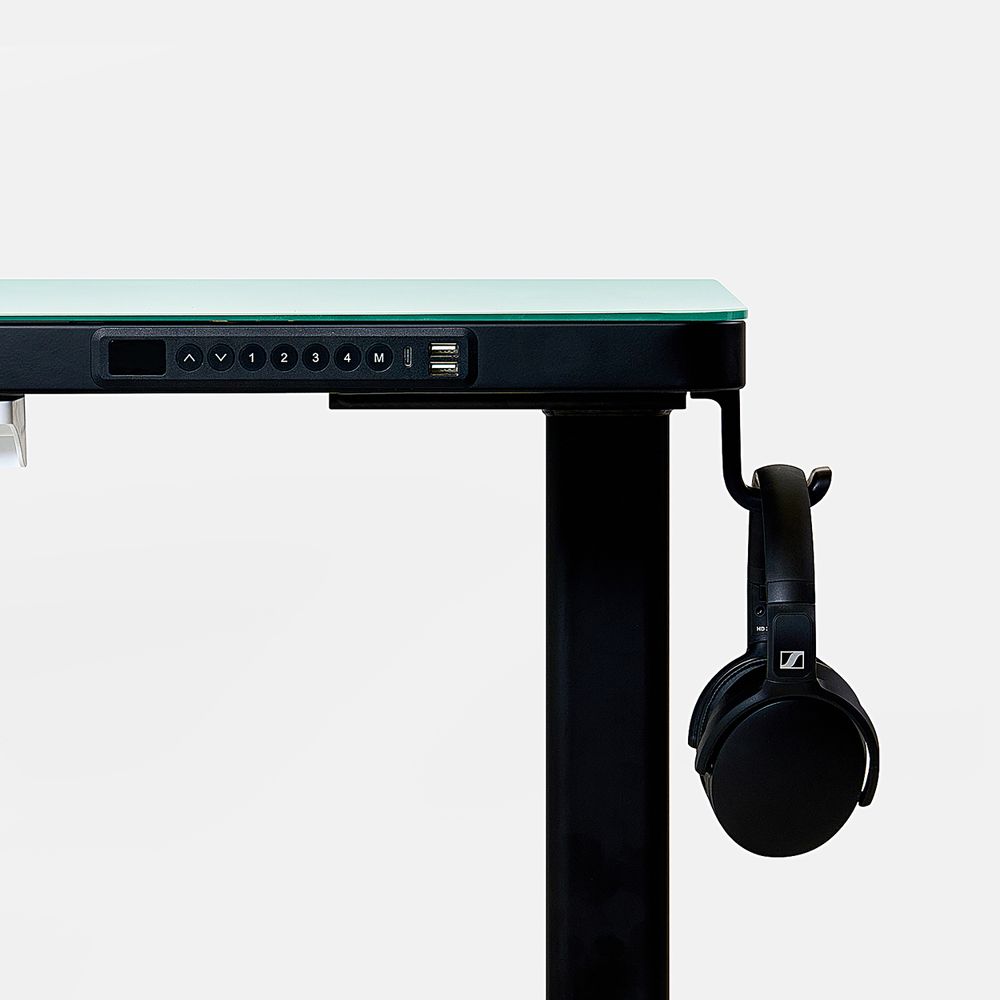 Bàn nâng hạ Peal - By NiceDesign (Black - Glass - Mới, Full box, Chính hãng) (NDSD24PEAL03)