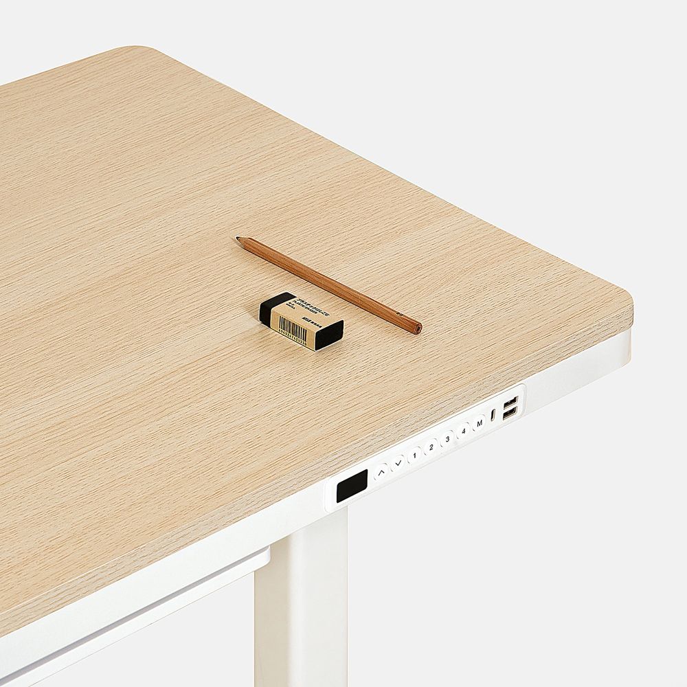 Bàn nâng hạ Peal - By NiceDesign (Oak - White - Mới, Full box, Chính hãng) (NDSD24PEAL01)