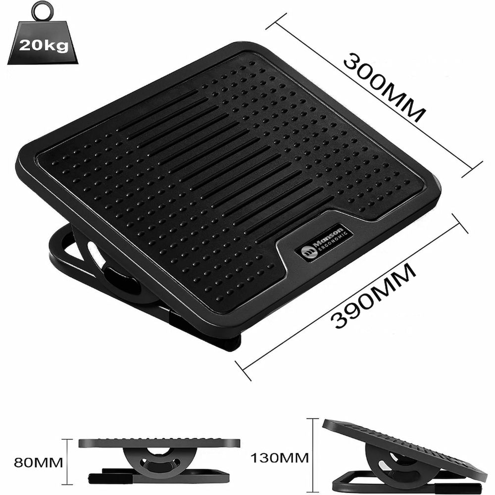 Kê Chân Công Thái Học Manson (FR-09 - Black - Mới, Full box, Chính hãng)
