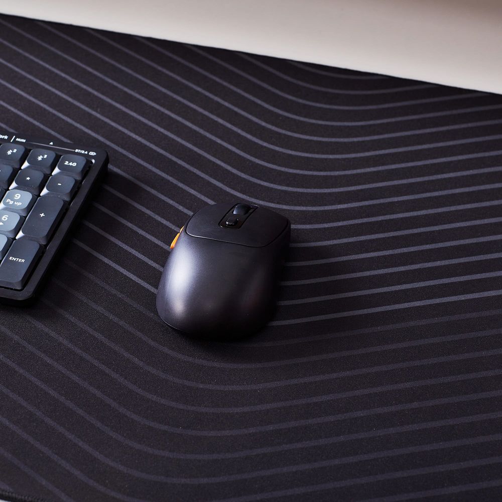 Bàn di chuột Gaming Mouse Pad HyperWork FABLE (900x400x5mm - Wave Black - Mới, Full box, Chính hãng)