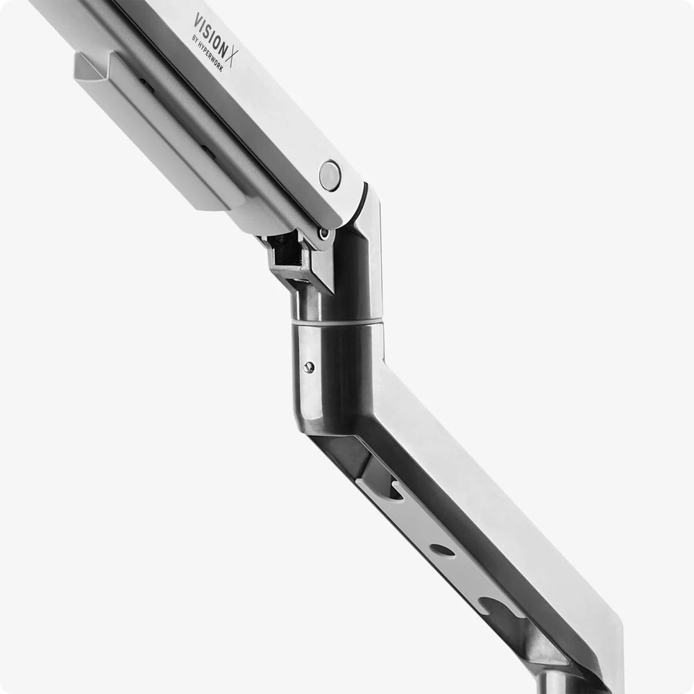 Arm màn hình HyperWork VisionX - VS01 (White - Glass - Mới, Full box, Chính hãng)