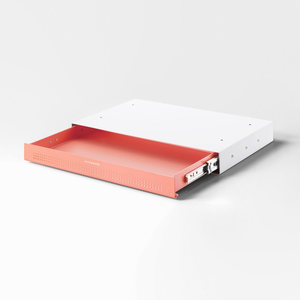 Ngăn kéo gắn bàn HyperWork Steel Drawer - DR01 (Orange - Mới, Full box, Chính hãng)