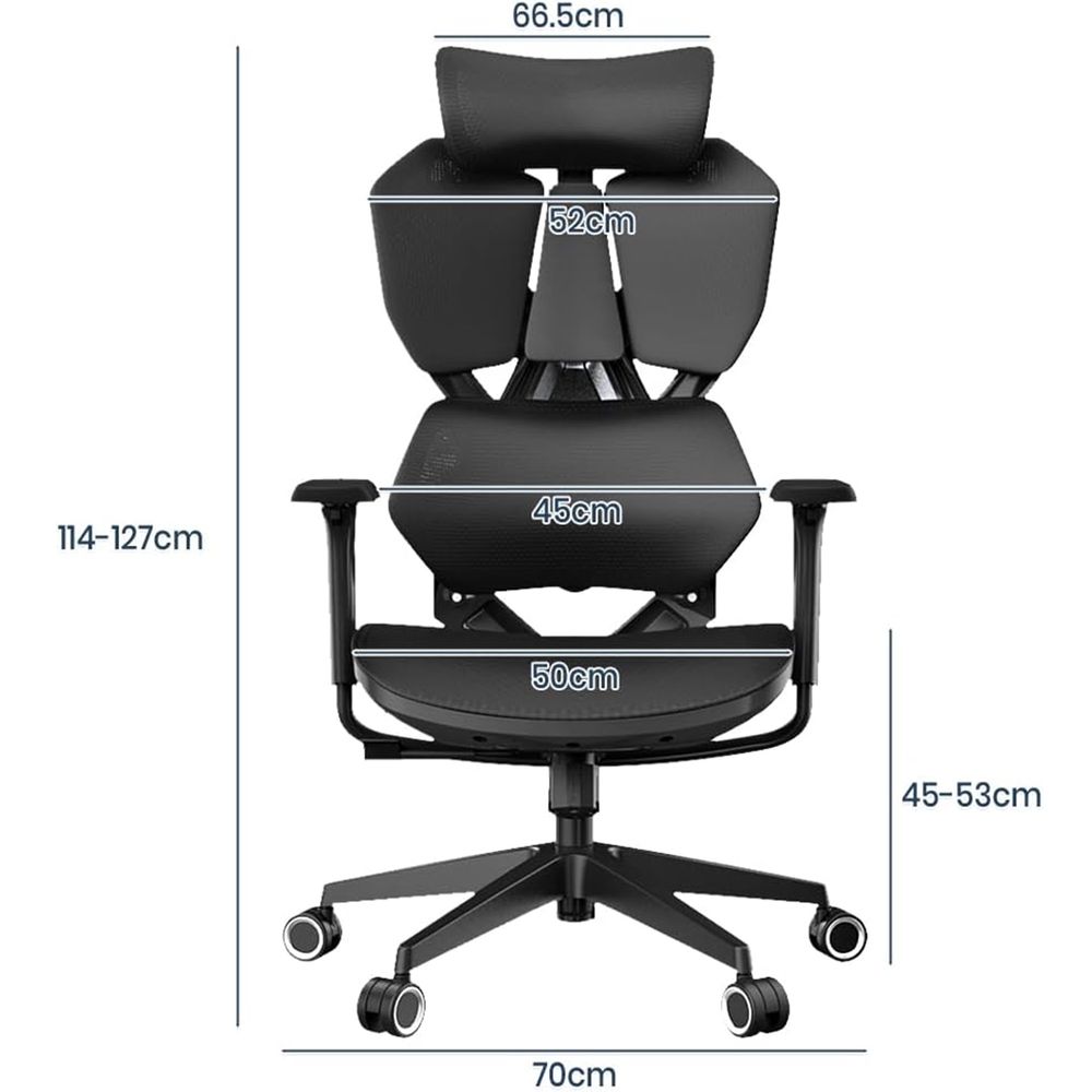 Ghế công thái học SIHOO Xiaoqi X5 - Ergonomic Gaming Chair (X5 - Black - Mới, Full box, Chính hãng)