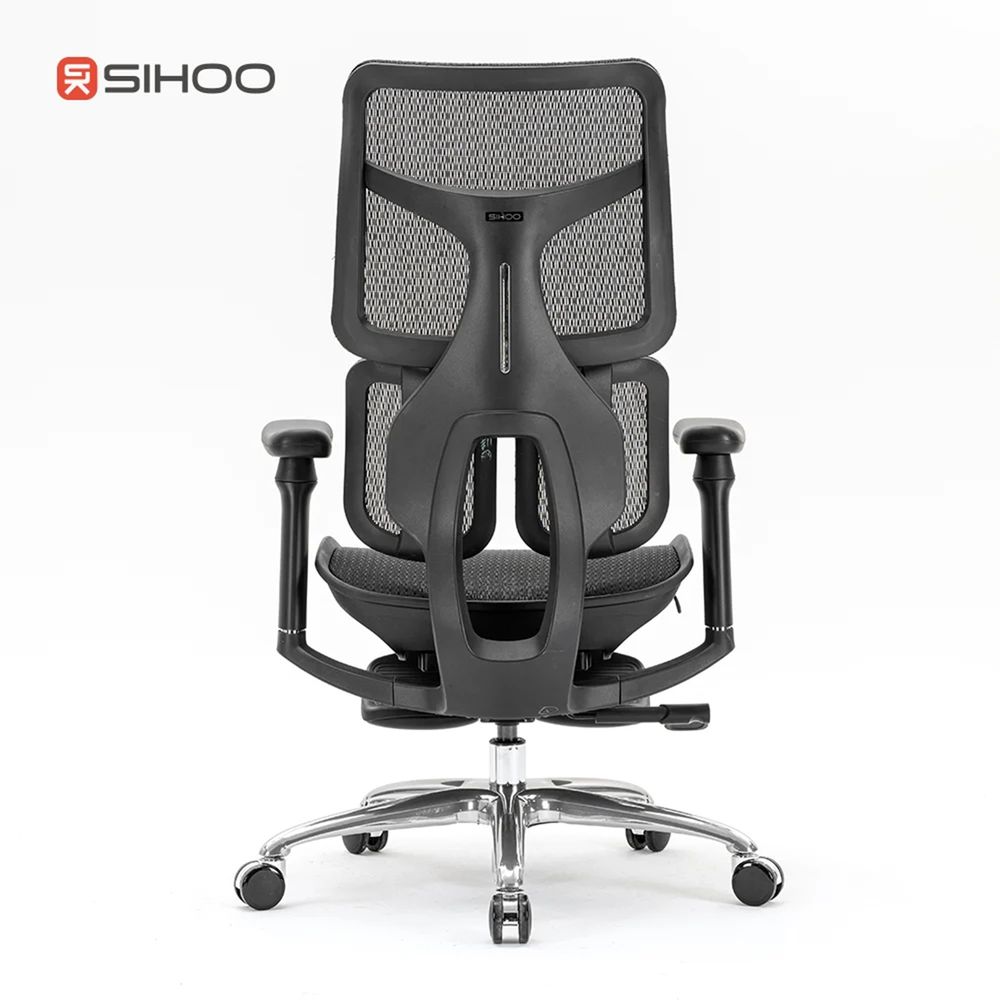Ghế Công Thái Học Sihoo Doro S100 (Không kê chân - Black - Mới, Full box, Chính hãng)