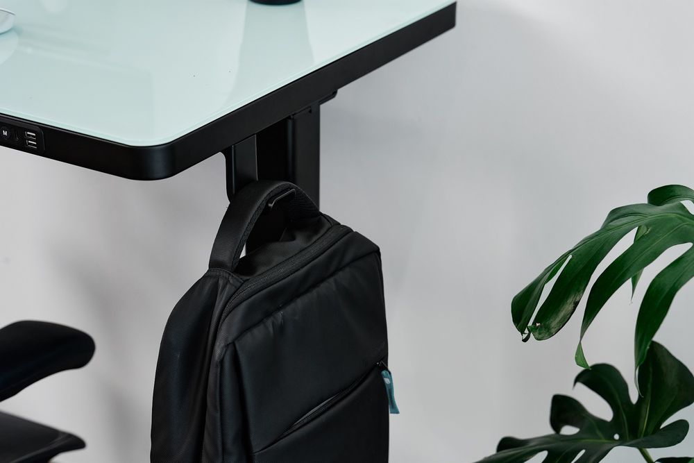 Bàn nâng hạ Peal - By NiceDesign (Black - Glass - Mới, Full box, Chính hãng) (NDSD24PEAL03)