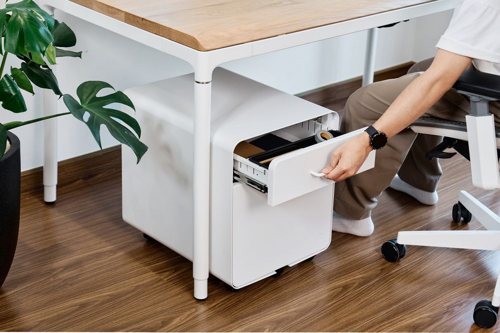 Hộc tủ tài liệu 2 ngăn The Leaf Plus (2 ngăn - White - Mới, Full box, Chính hãng) (NDFC24LEAP12)