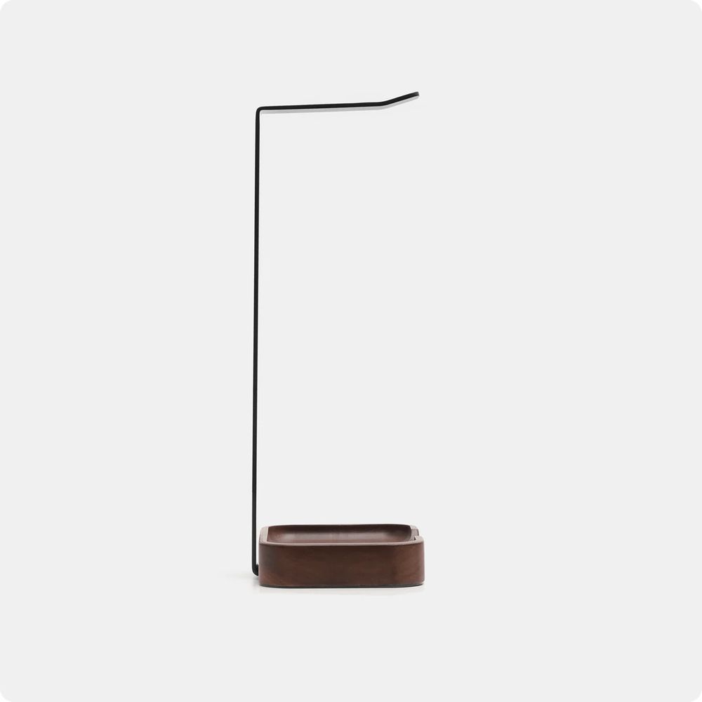 Giá đỡ tai nghe HyperWork HS01 (Walnut - Black - Mới, Full box, Chính hãng)