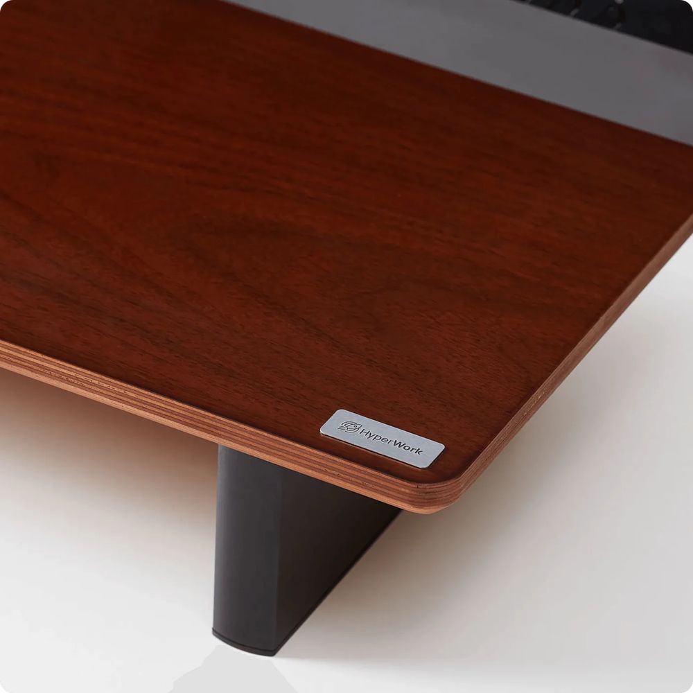 Kệ màn hình HyperWork DS01 (Walnut - Black - Mới, Full box, Chính hãng)
