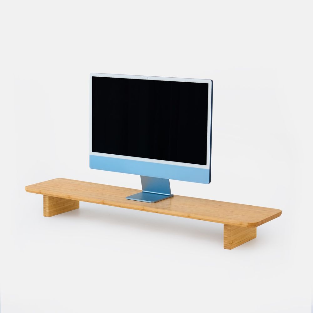 Kệ màn hình The Sil - By NiceDesign (Vàng gỗ tự nhiên - Mới, Full box, Chính hãng) (TheSil01)