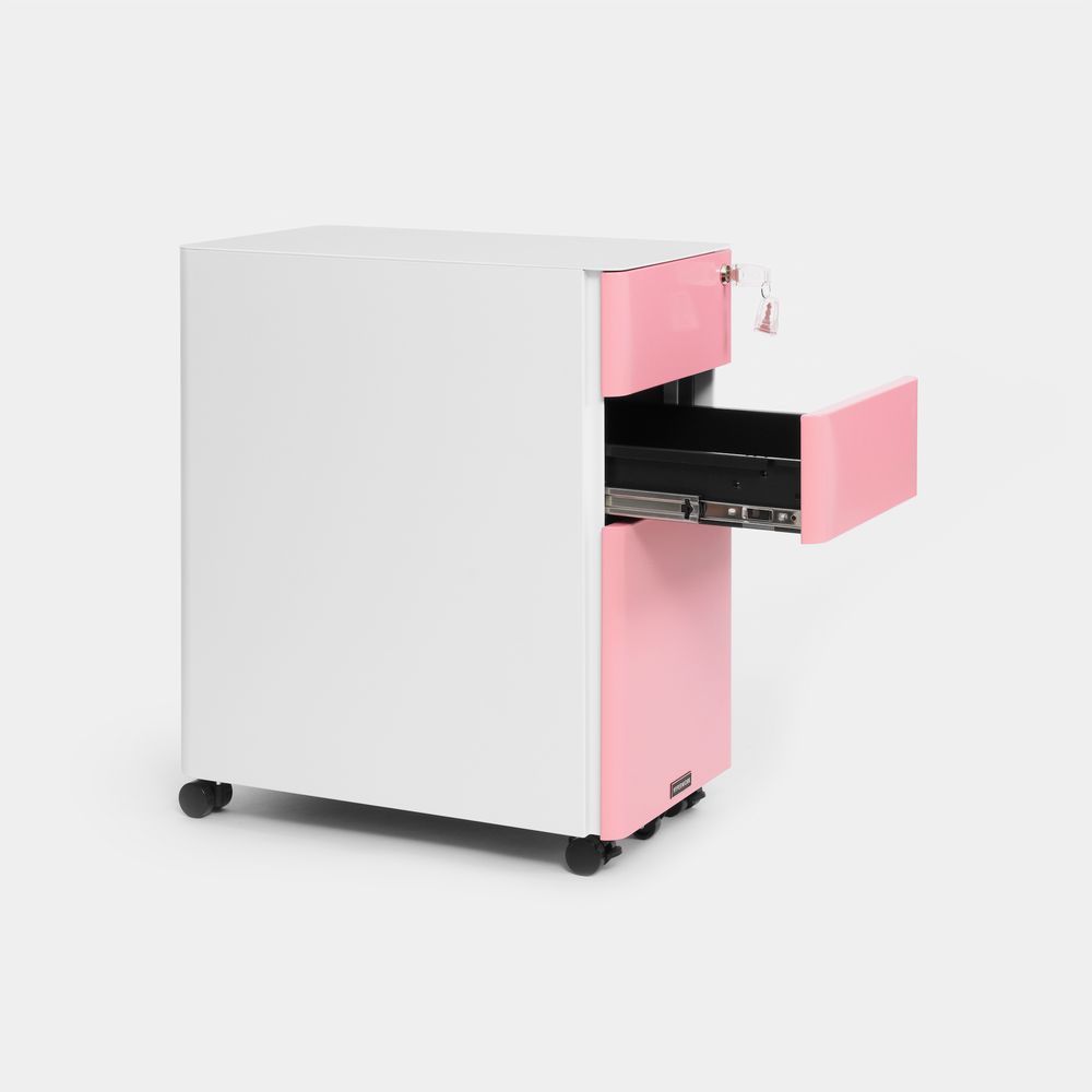 Hộc tủ tài liệu di động HyperWork Ivy Slim (Pink - Mới, Full box, Chính hãng)