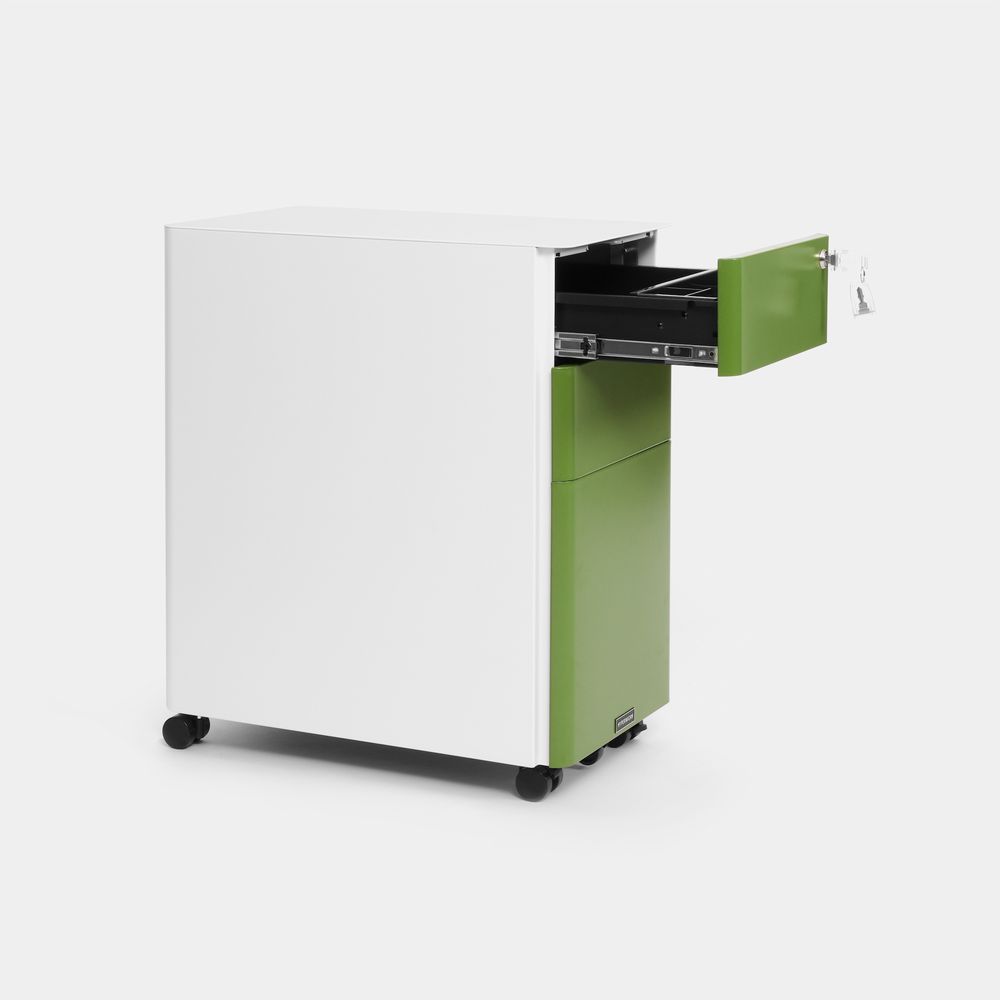 Hộc tủ tài liệu di động HyperWork Ivy Slim (Green - Mới, Full box, Chính hãng)