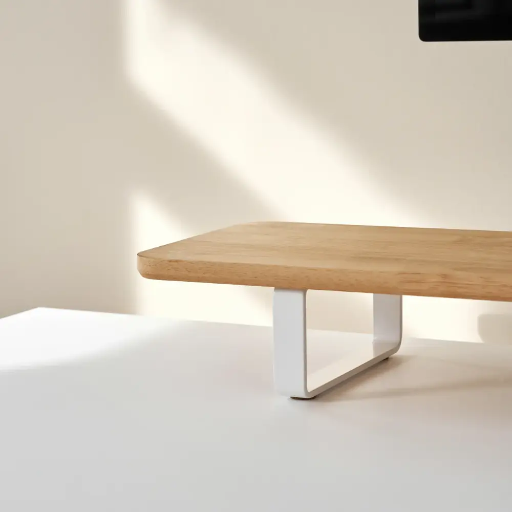 Kệ màn hình The Sil 2.0 - By NiceDesign (Size M - White - Natural Rubber - Mới, Full box, Chính hãng) (NDDS24SSIL02)