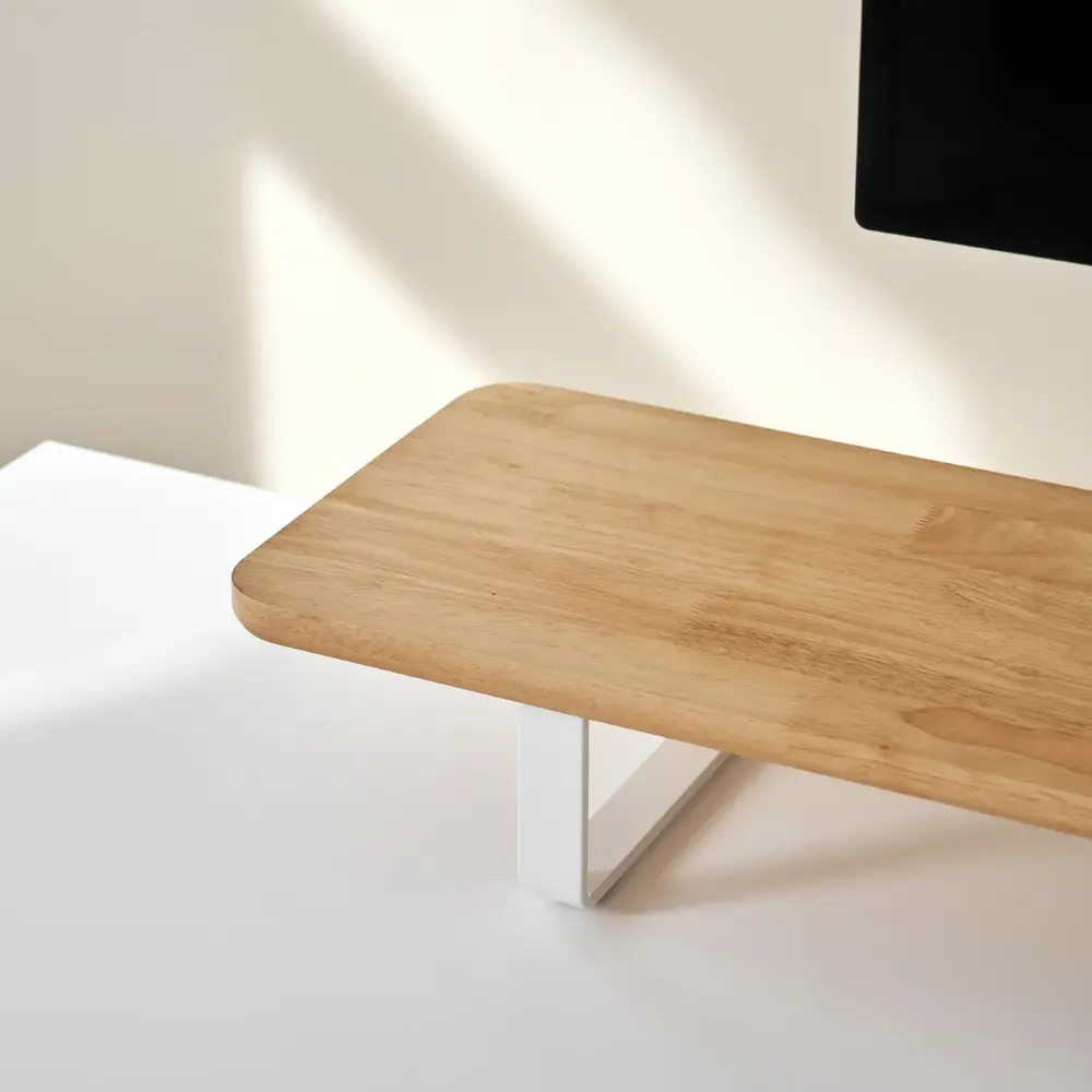 Kệ màn hình The Sil 2.0 - By NiceDesign (Size M - White - Natural Rubber - Mới, Full box, Chính hãng) (NDDS24SSIL02)