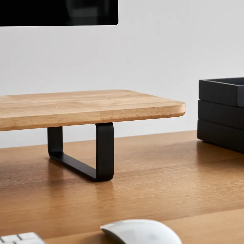 Kệ màn hình The Sil 2.0 - By NiceDesign (Size M - Black - Natural Rubber - Mới, Full box, Chính hãng) (NDDS24SSIL01)