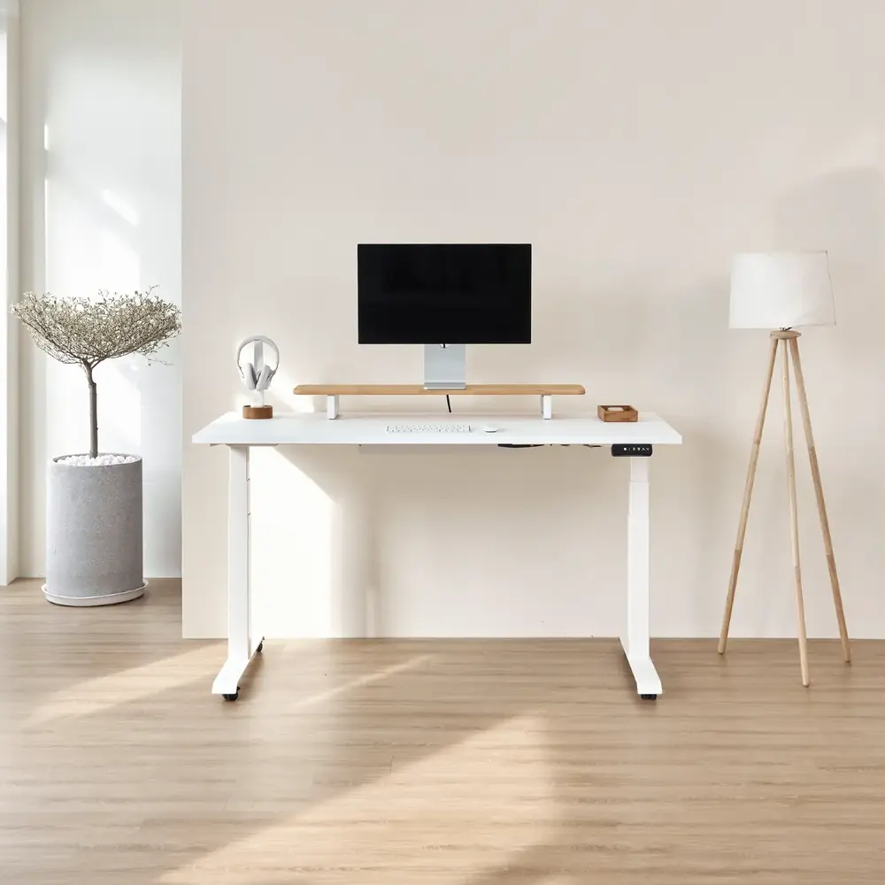 Kệ màn hình The Sil 2.0 - By NiceDesign (Size M - White - Natural Rubber - Mới, Full box, Chính hãng) (NDDS24SSIL02)