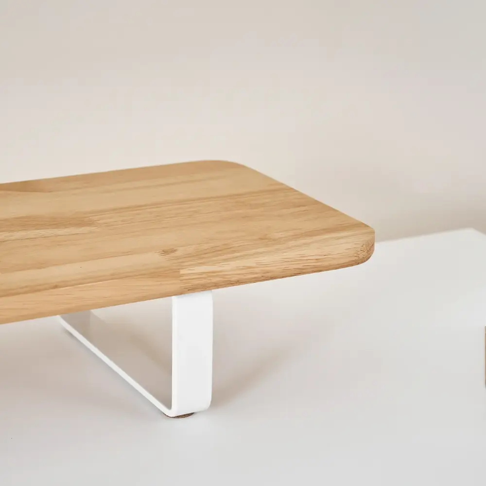 Kệ màn hình The Sil 2.0 - By NiceDesign (Size M - White - Natural Rubber - Mới, Full box, Chính hãng) (NDDS24SSIL02)