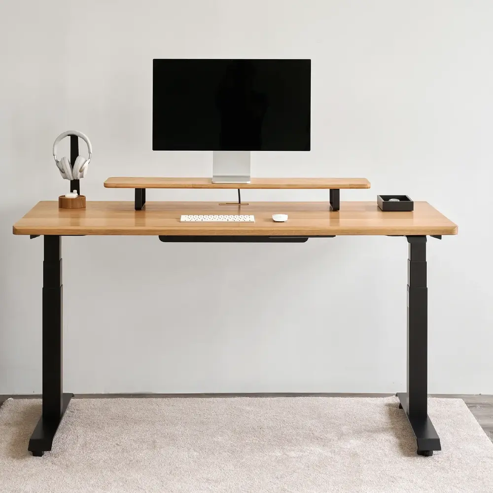 Kệ màn hình The Sil 2.0 - By NiceDesign (Size M - Black - Natural Rubber - Mới, Full box, Chính hãng) (NDDS24SSIL01)
